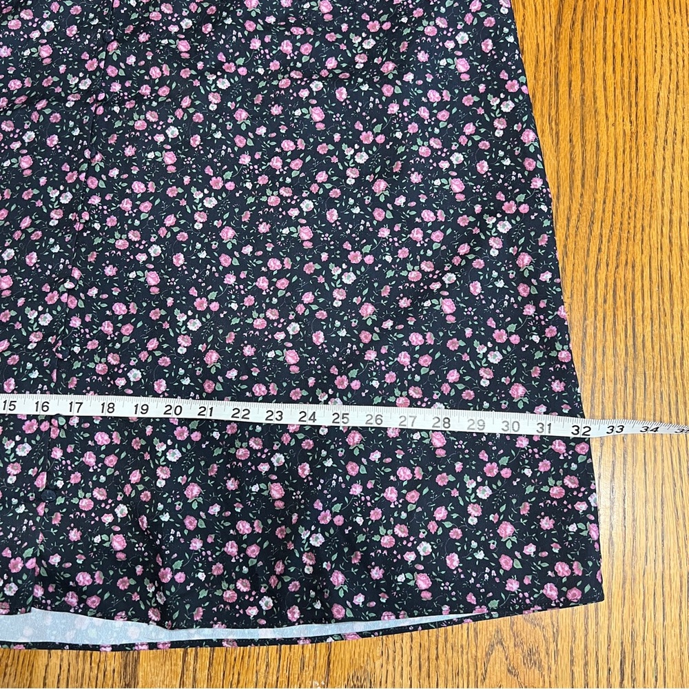 English Factory Black Floral Shift Dress with Pink Flowers - Picture 11 of 16